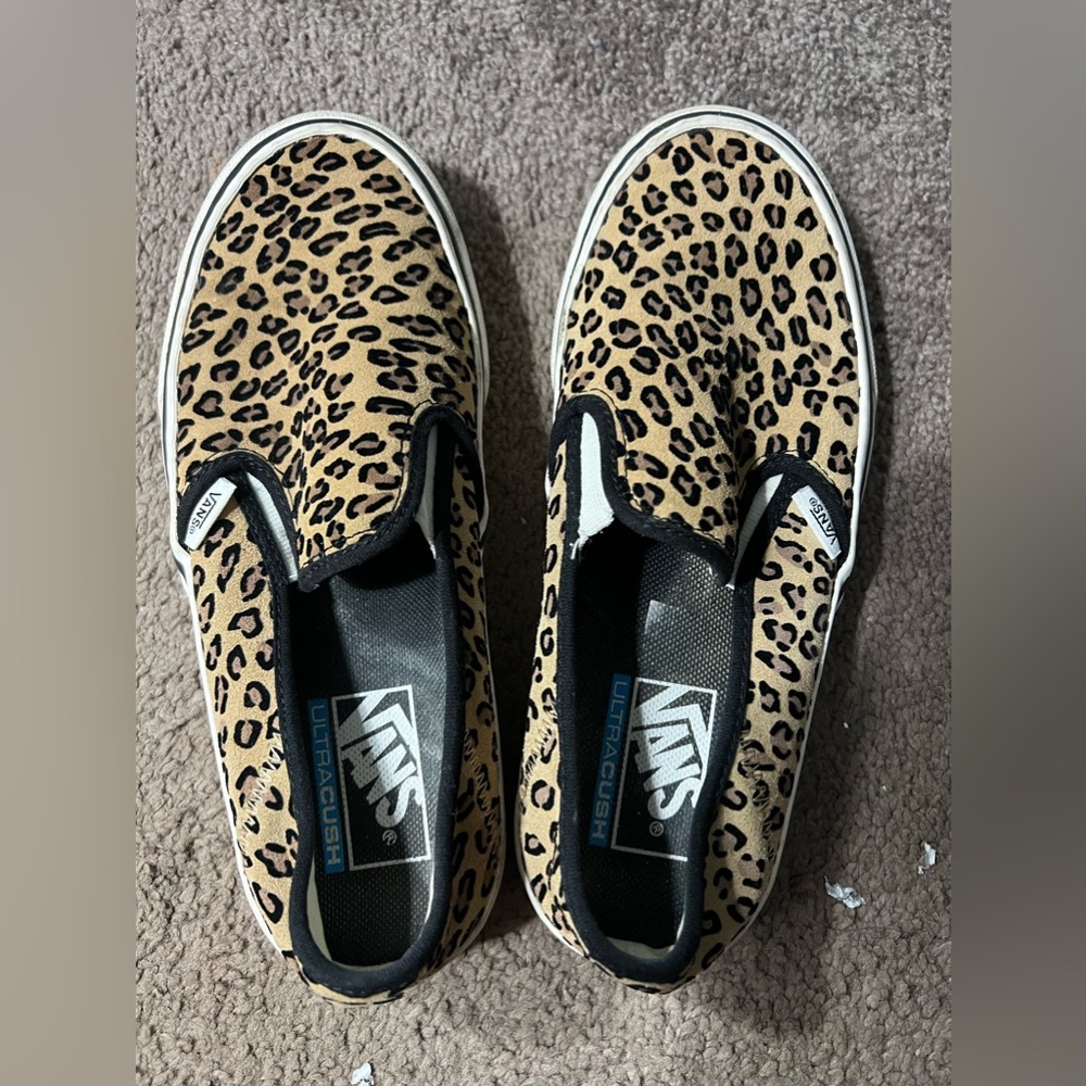 Women’s Leopard Vans. Size 7.5